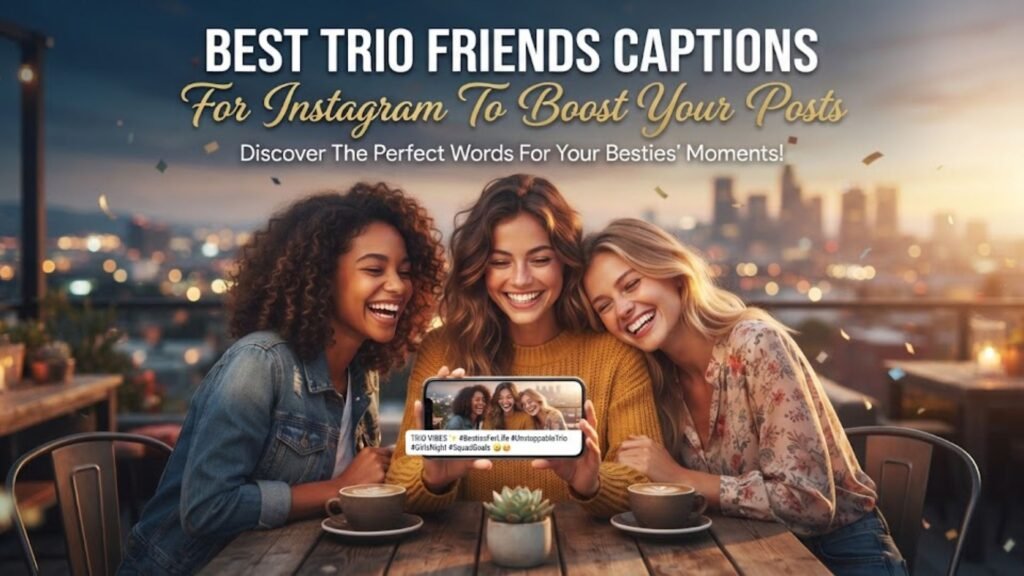 Best Trio Friends Captions For Instagram To Boost Your Posts