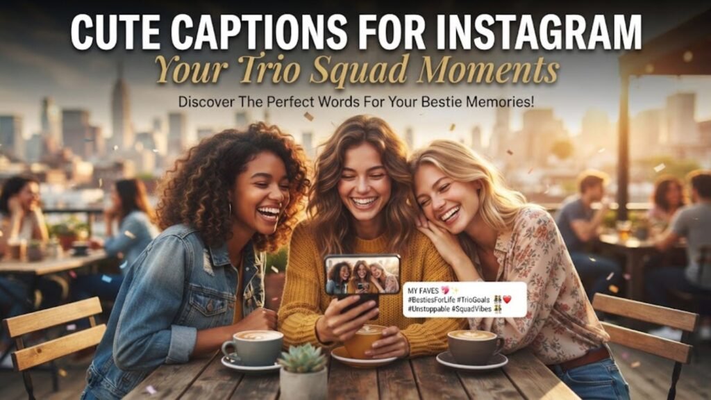 Cute Captions For Instagram Your Trio Squad Moments