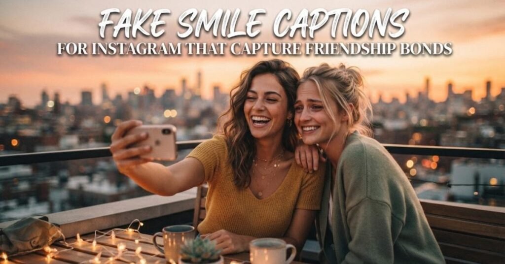 Fake Smile Captions for Instagram That Capture Friendship Bonds