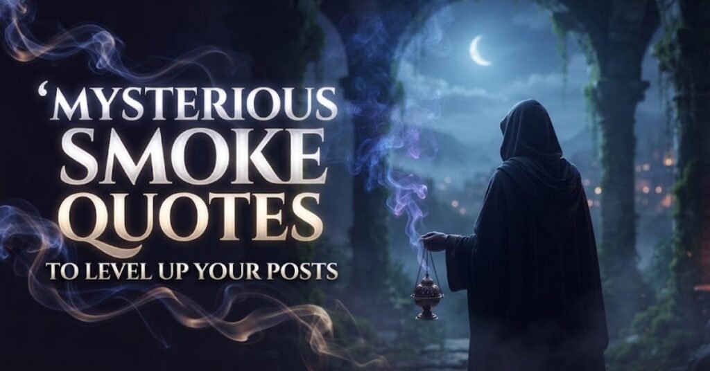 Mysterious Smoke Quotes to Level Up Your Posts