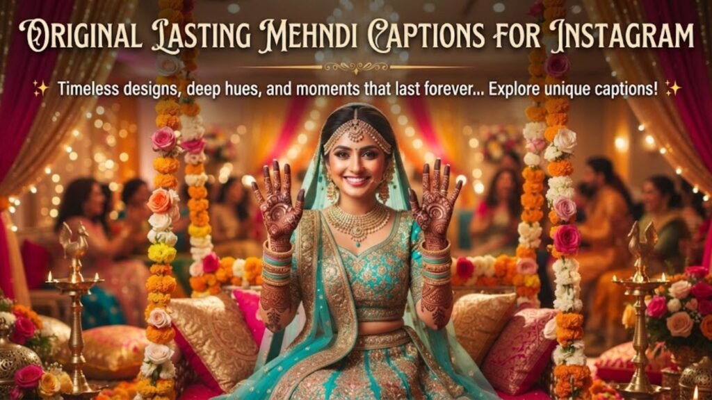 Original Lasting Mehndi Captions For Instagram