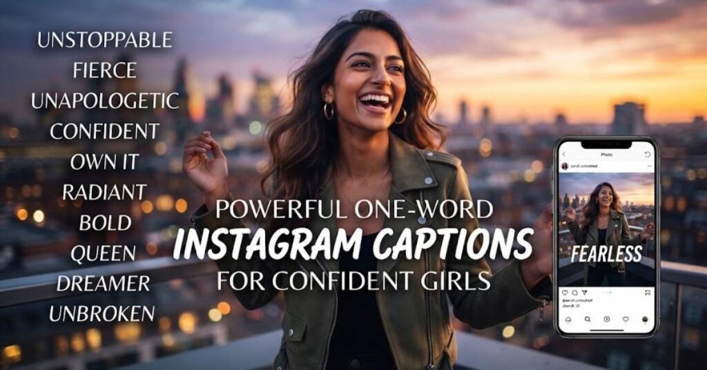 Powerful One Word Instagram Captions For Confident Girls