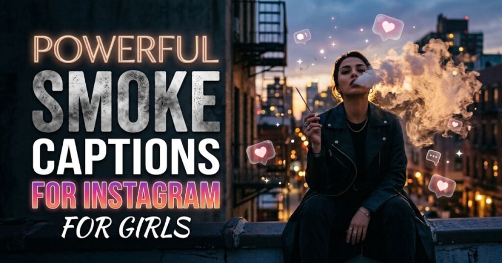 Powerful Smoke Captions For Instagram for Girls
