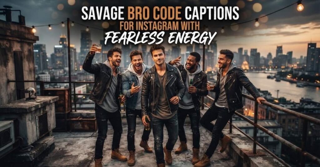 Savage Bro Code Captions For Instagram With Fearless Energy