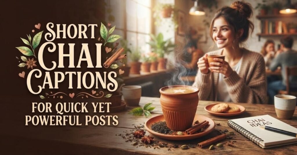 Short Chai Captions for Quick Yet Powerful Posts