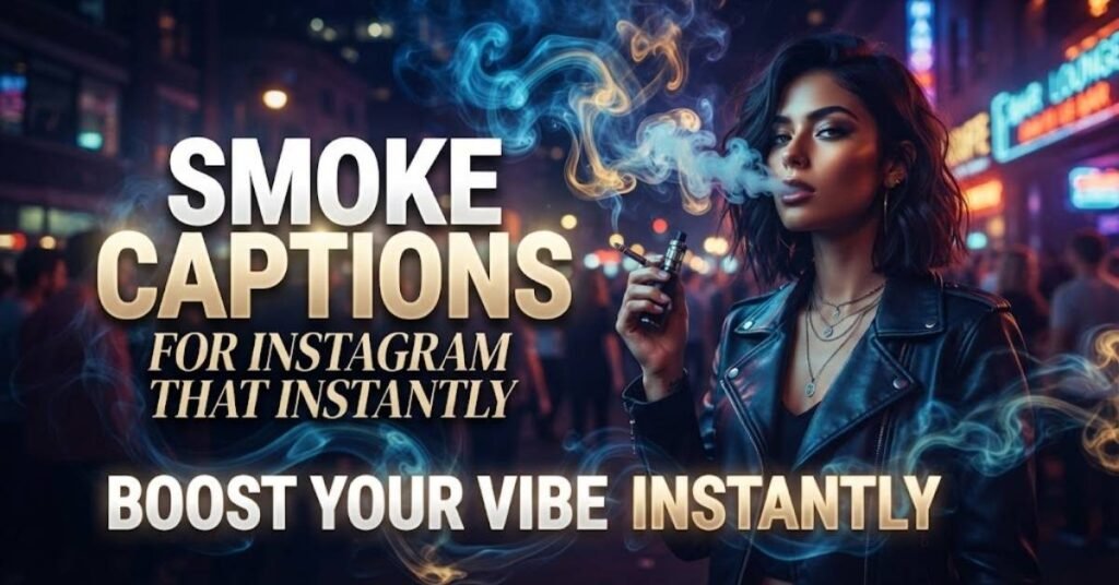 Smoke Captions For Instagram That Instantly Boost Your Vibe