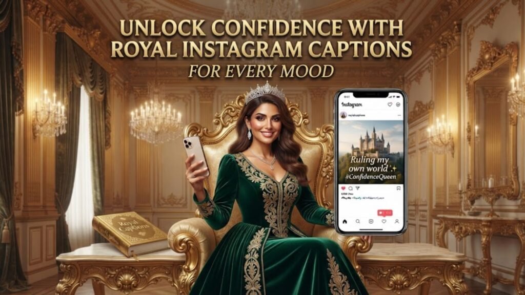 Unlock Confidence with Royal Instagram Captions for Every Mood
