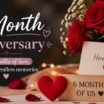 6 month anniversary short caption