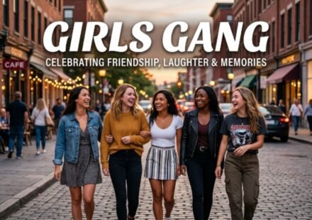 girls gang caption