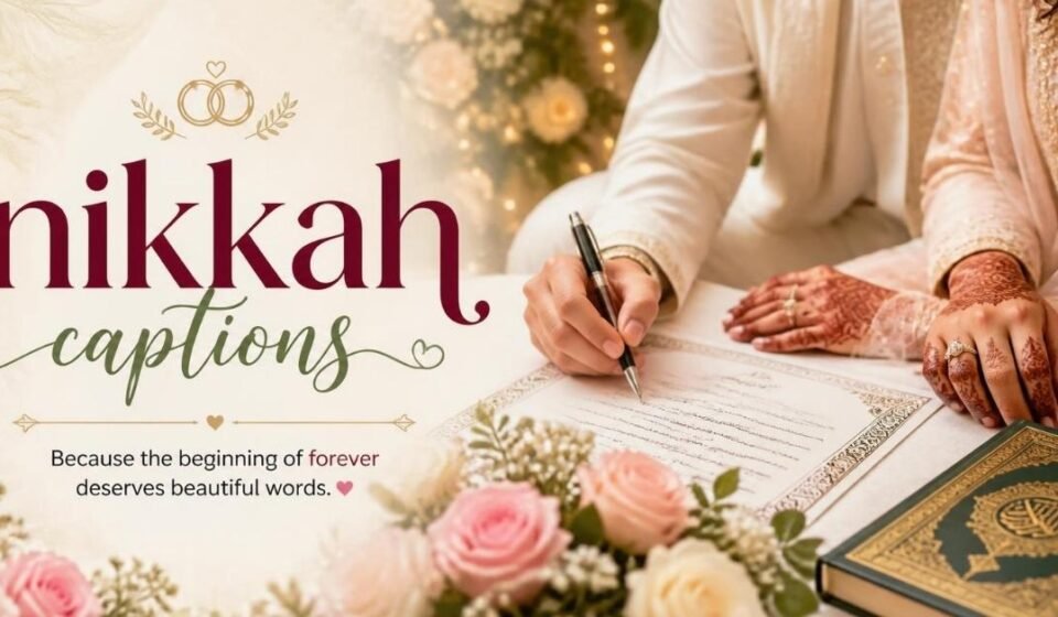 nikkah captions