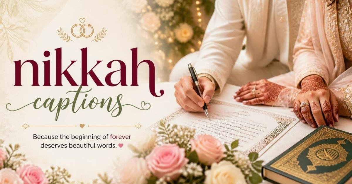 nikkah captions