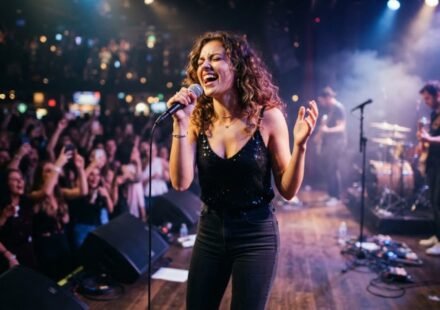 singing caption