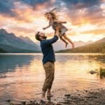 father daughter photo caption